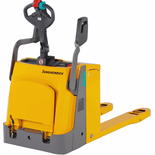 EJR 120n Transpaleta eléctrica con barra timón con conductor autoport