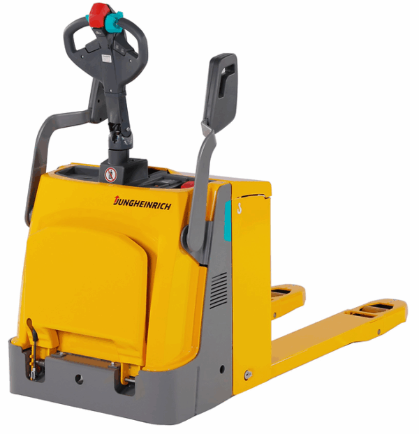 EJR 120n Transpaleta eléctrica con barra timón con conductor autoport