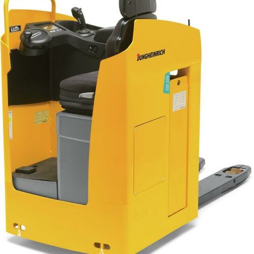 ESE 220 Transpaleta con plataforma/asiento lateral 2,0t